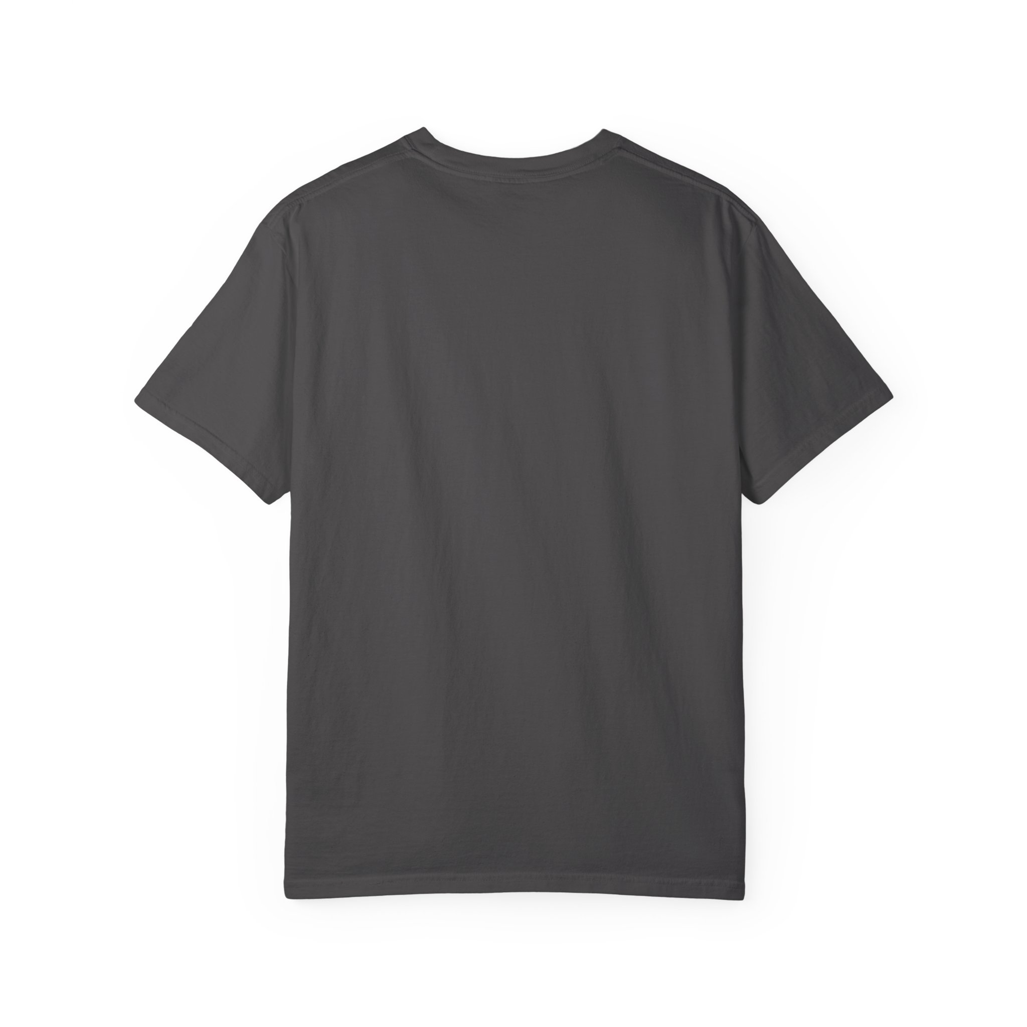Crisp AF T-shirt | Graphic Text Tee, Neon Green Script on Charcoal - Image 2