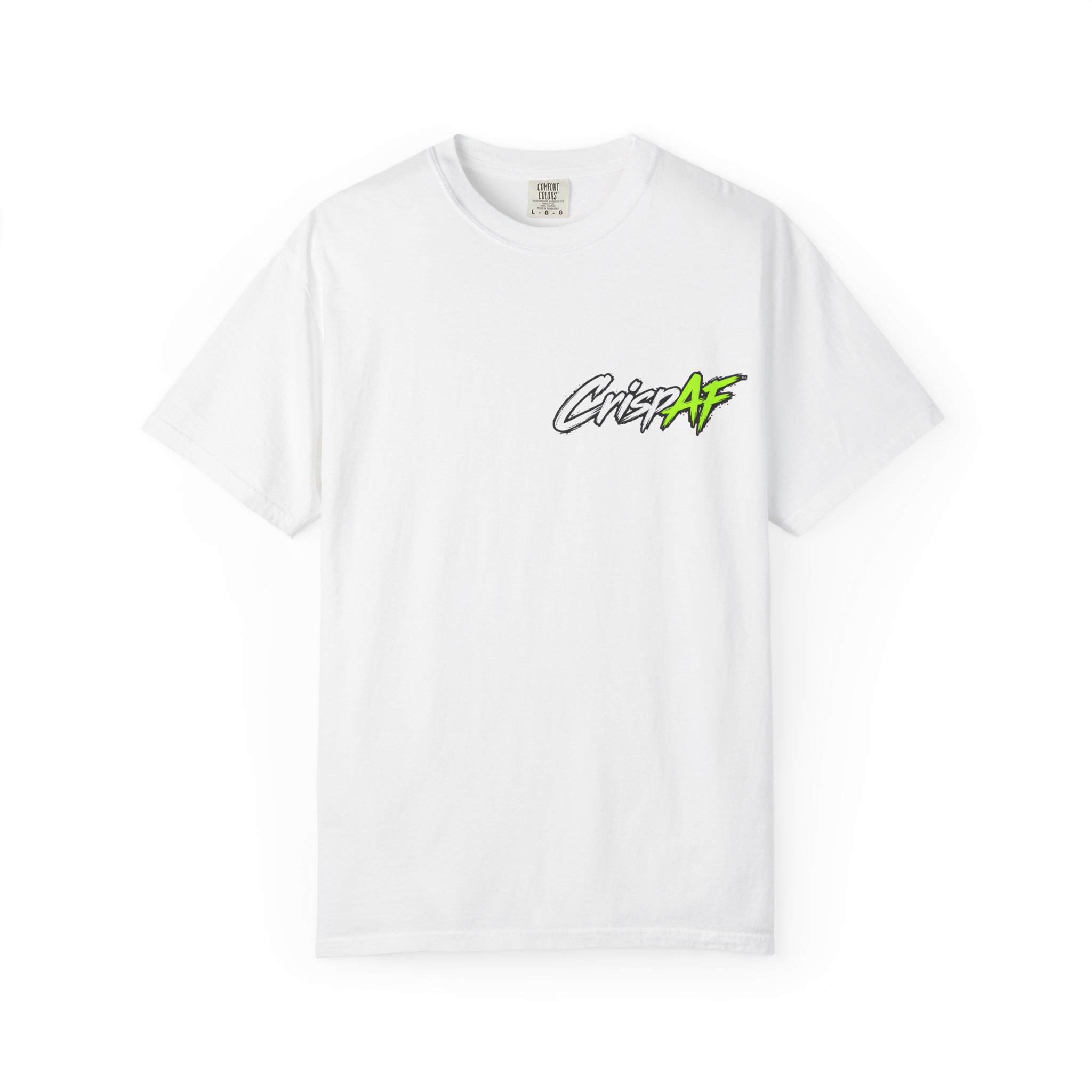 CirerAF Script Logo T-shirt | Small Chest Graphic, White Tee